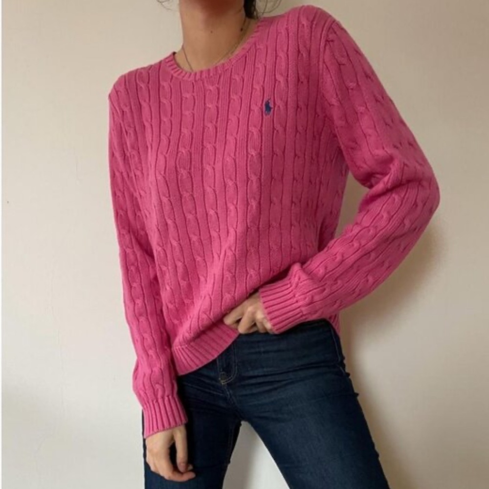 NWT hot pink women’s  Ralph Lauren sweater